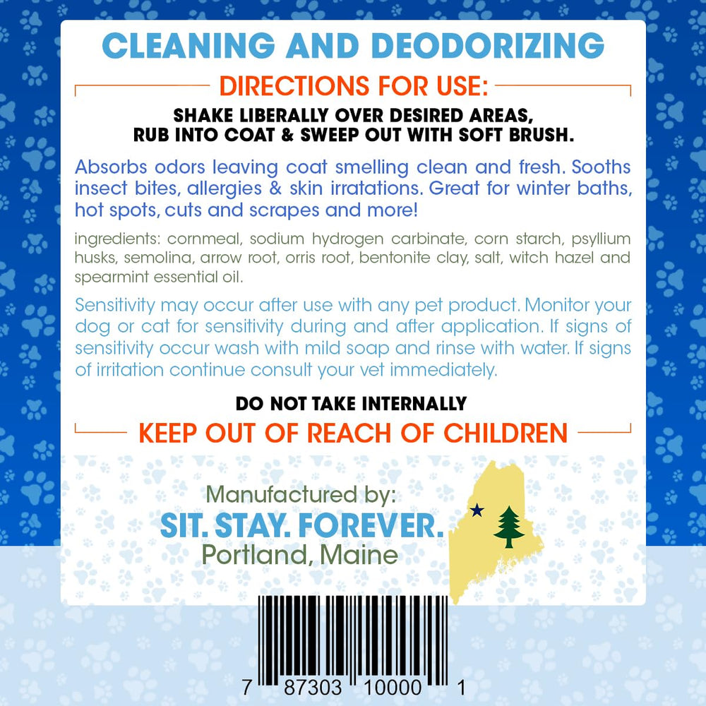 Sit. Stay. Forever. cat application for quick between-bath refreshes.