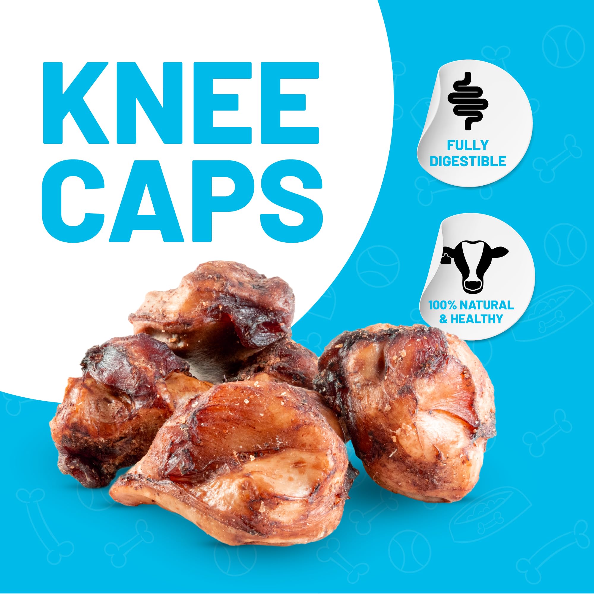 SITKA knee caps single-ingredient natural dog chew close-up