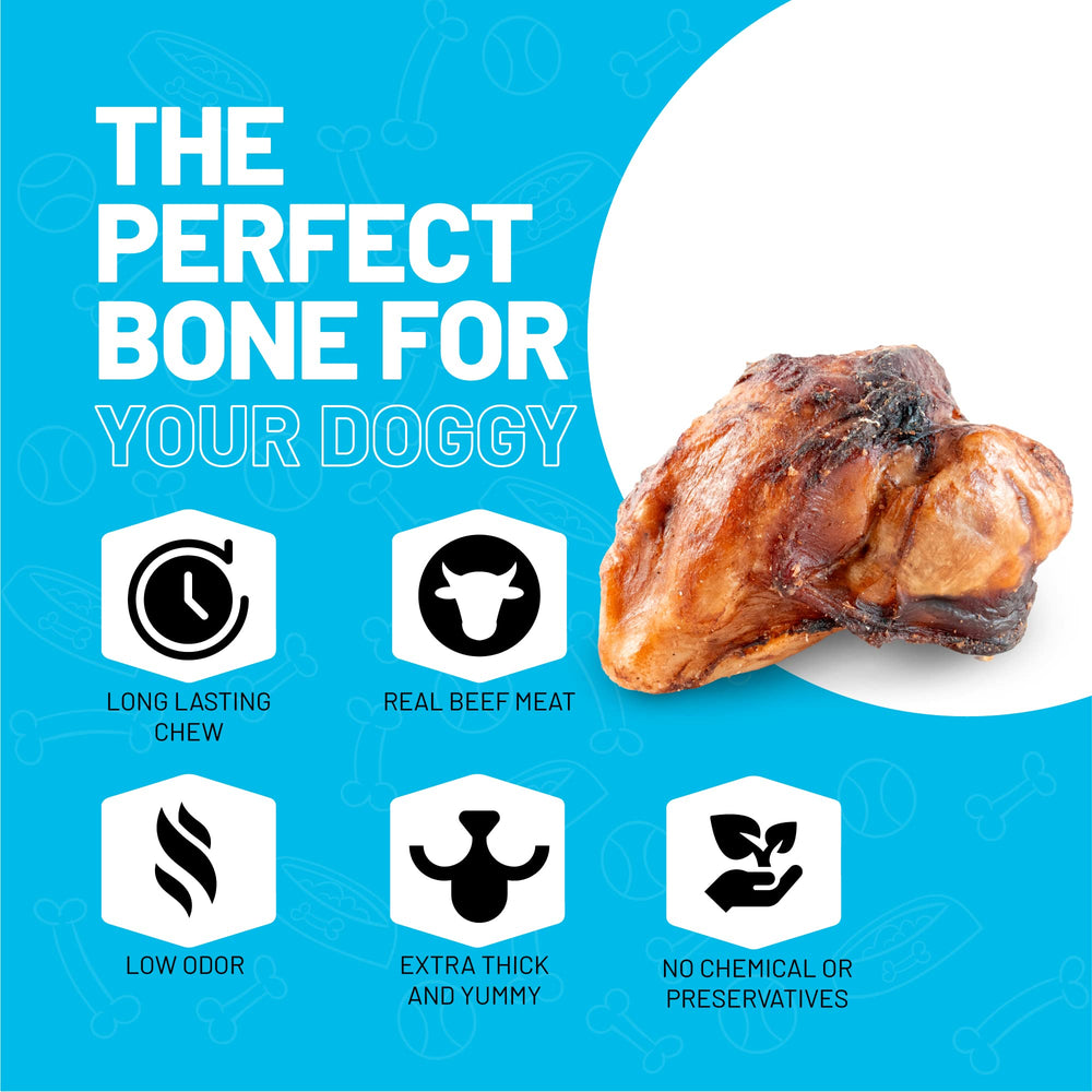 SITKA beef knee caps smoked bone with high-protein, low-fat profile