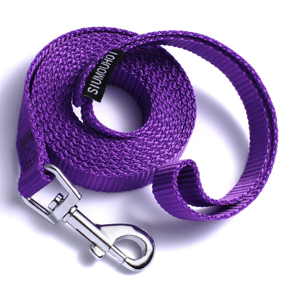 Siumouhoi 6ft purple leash with 5/8 inch width for balanced control