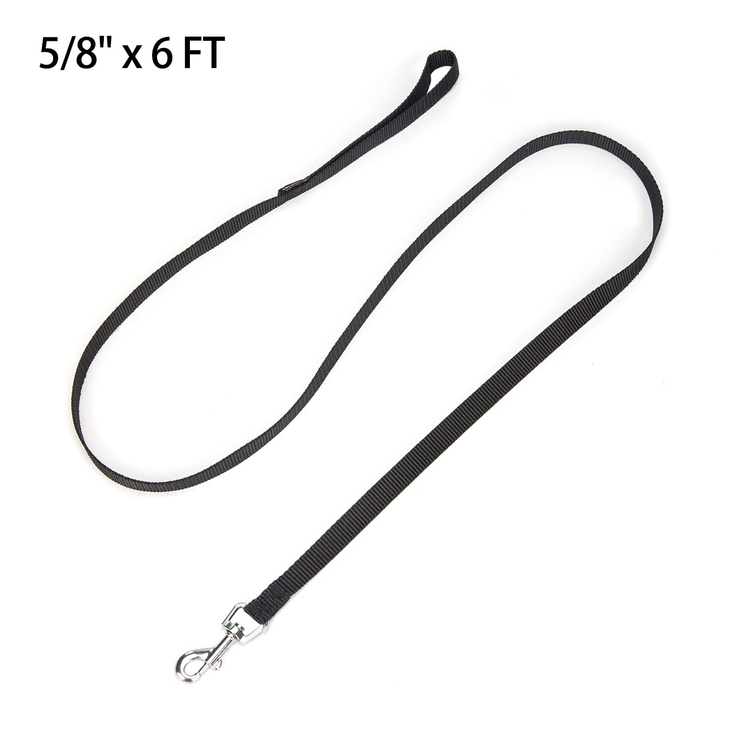 Siumouhoi 6ft puppy leash black color complements gear and style.