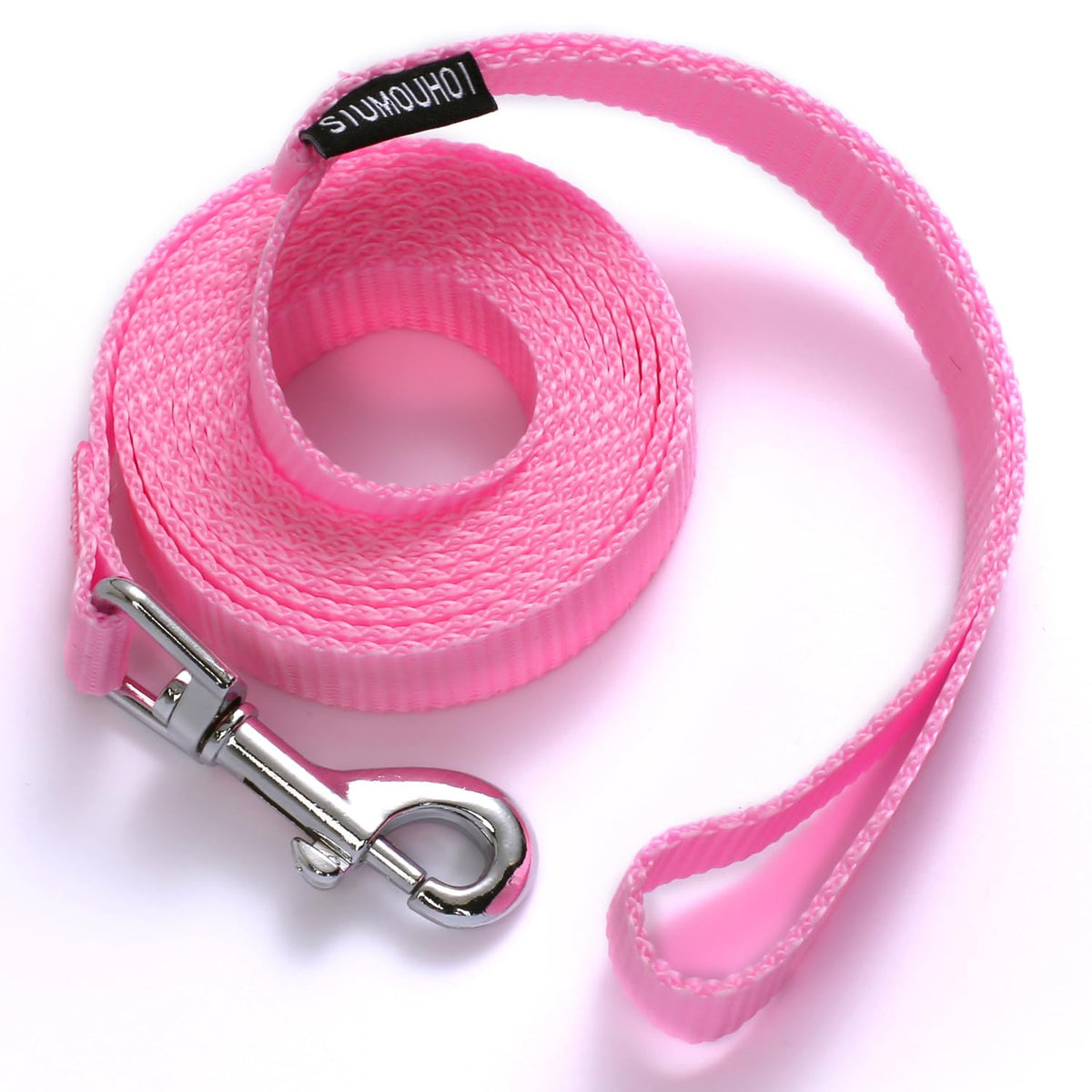 Siumouhoi 6ft puppy leash in pink for balanced control on walks