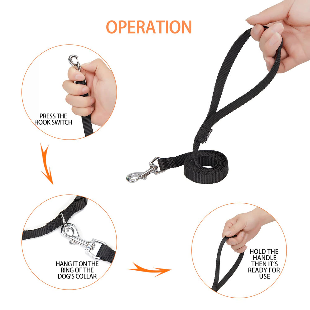 Siumouhoi 6ft puppy leash for training and controlled outings.