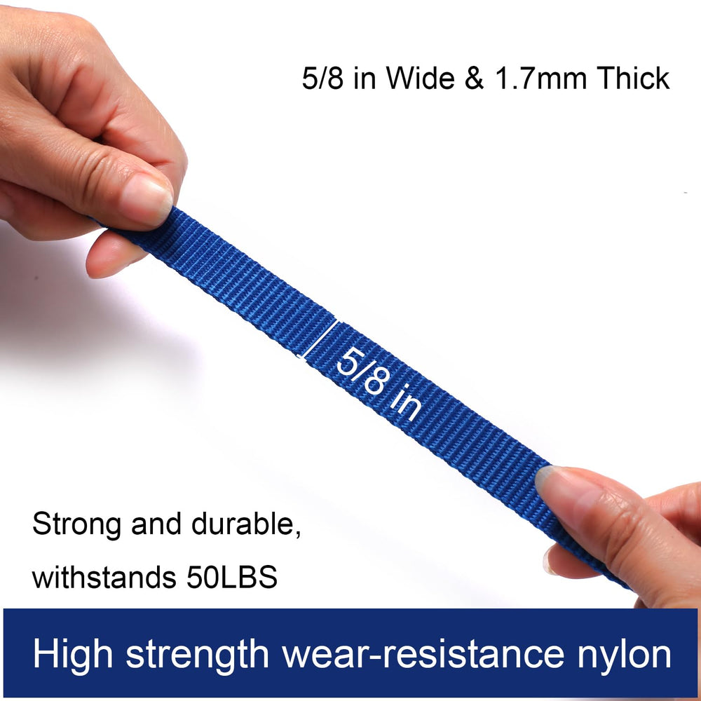 Siumouhoi nylon training rope leash in blue built for durability during exercise.