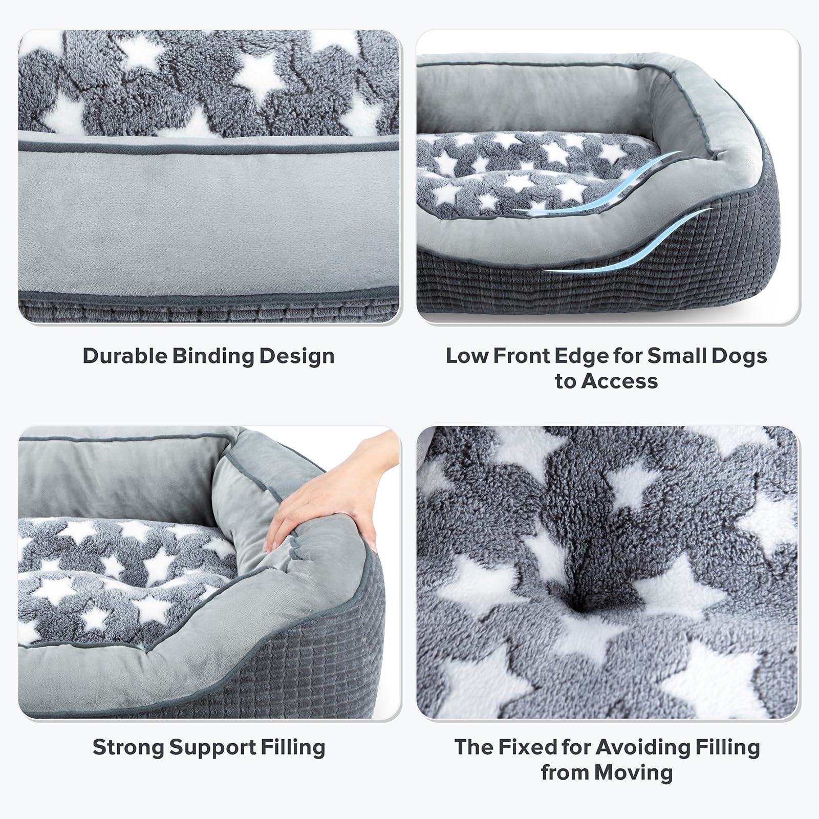 SIWA MARY dog bed easy-clean design supports machine or hand wash
