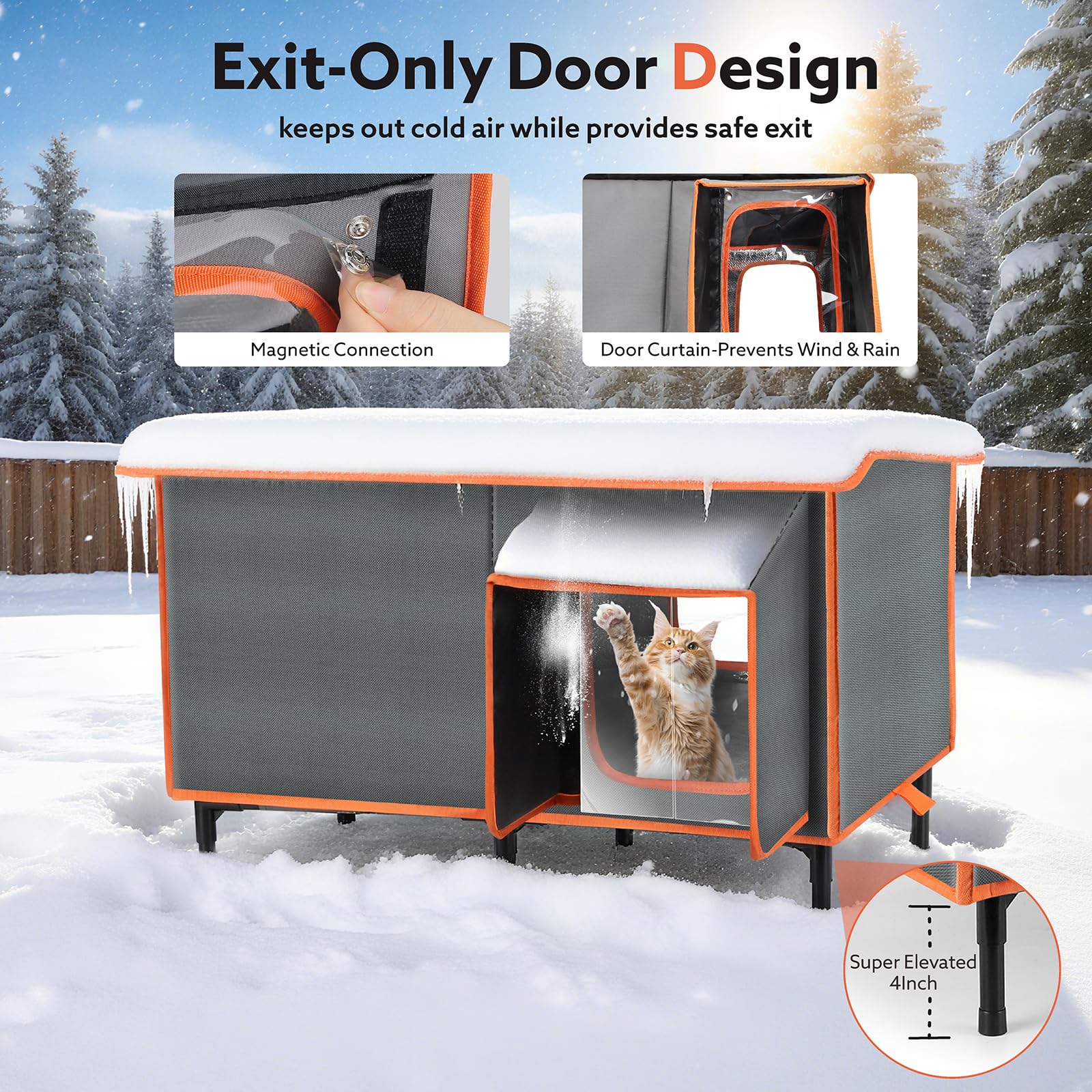 SIWA MARY large entry doors for easy escape and safe retreat.