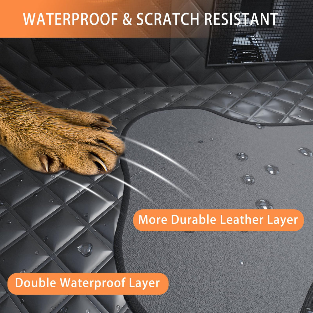 Sixheels dog car seat cover waterproof bottom for quick wipe-downs
