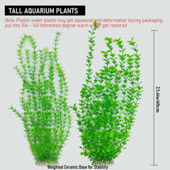 SIYIPURR adjustable-height plant sections allow perfect fit for any tank size.