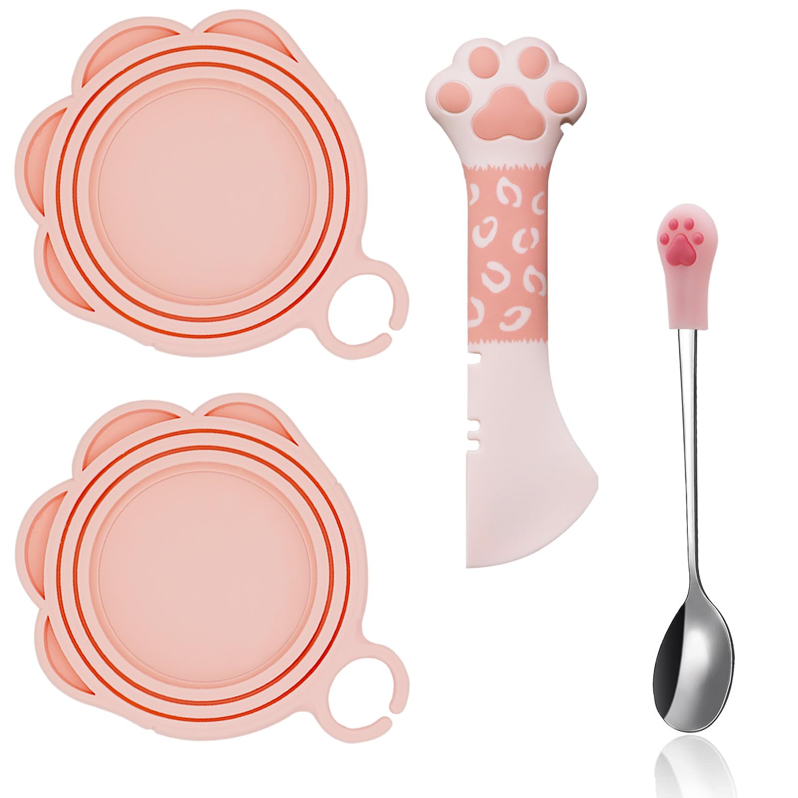 SJANE paw silicone can lids close-up showing freshness-sealing lids for leftovers.