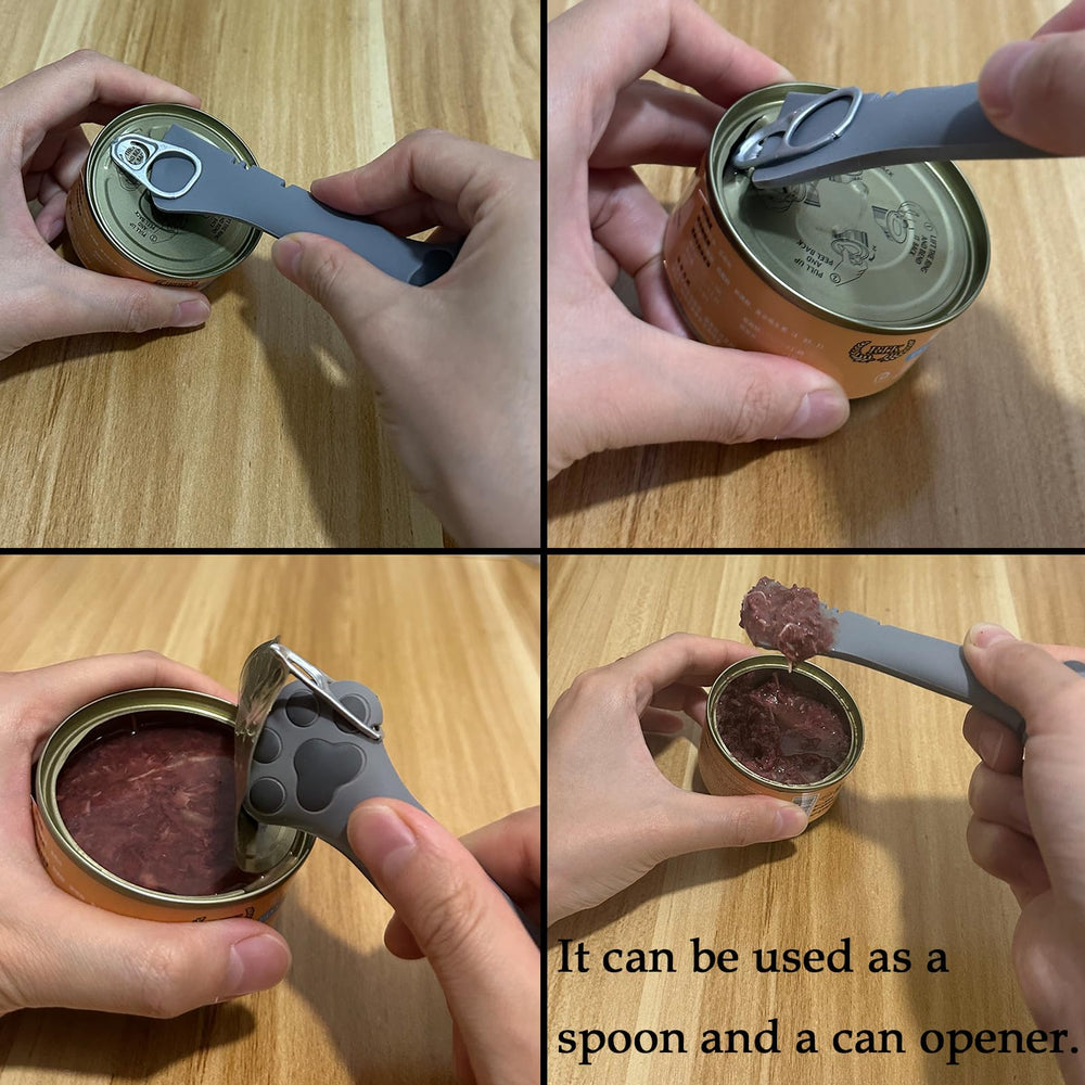 SJANE silicone pet food covers grey preserve freshness and reduce waste.