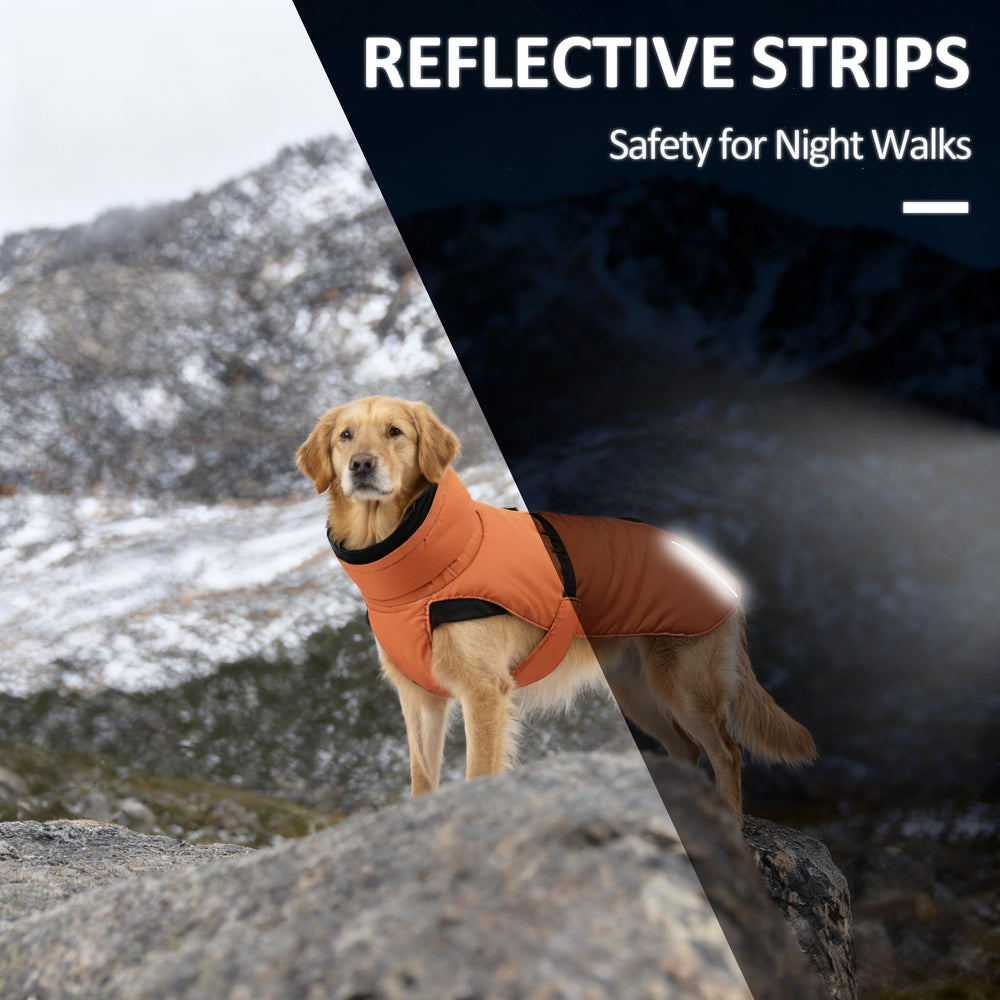 SKIPGEAR Ultra-Warm Coat offers easy-on/off with harness-access opening for quick outings