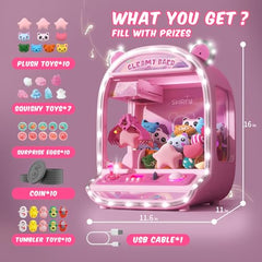 Skirfy claws machine prizes 37 types including unicorns and plush for memorable rewards.