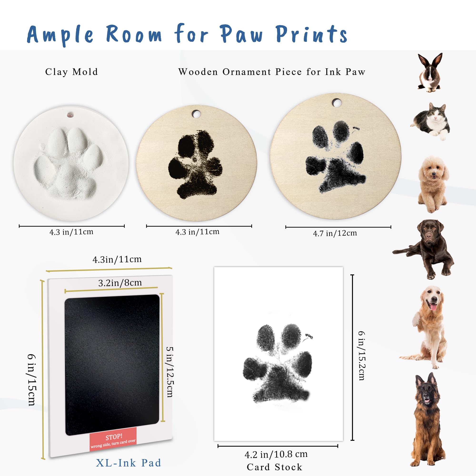 Skittypurr Christmas paw print ornament offers year-round memory