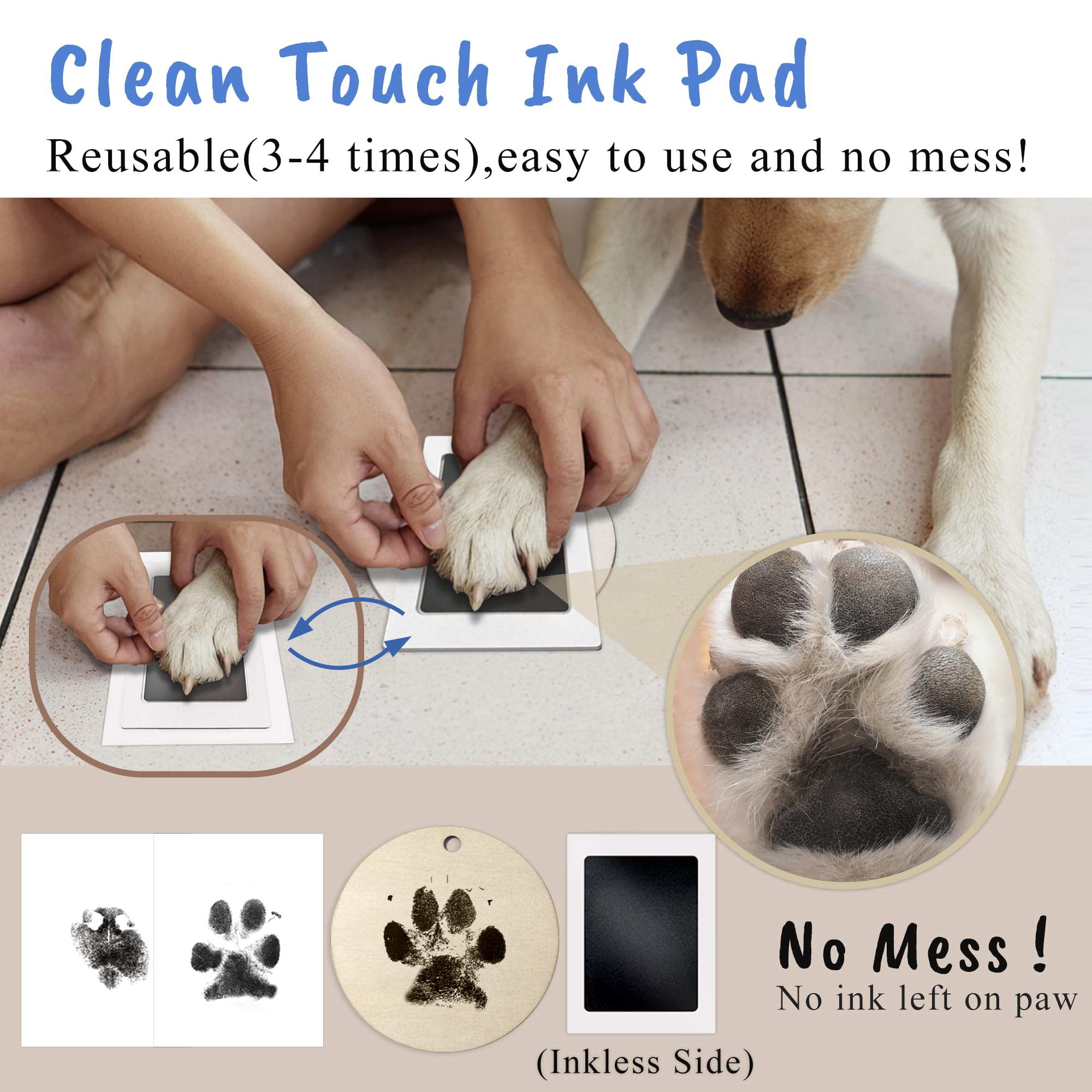 Skittypurr custom name option personalizes paw prints for a unique keepsake