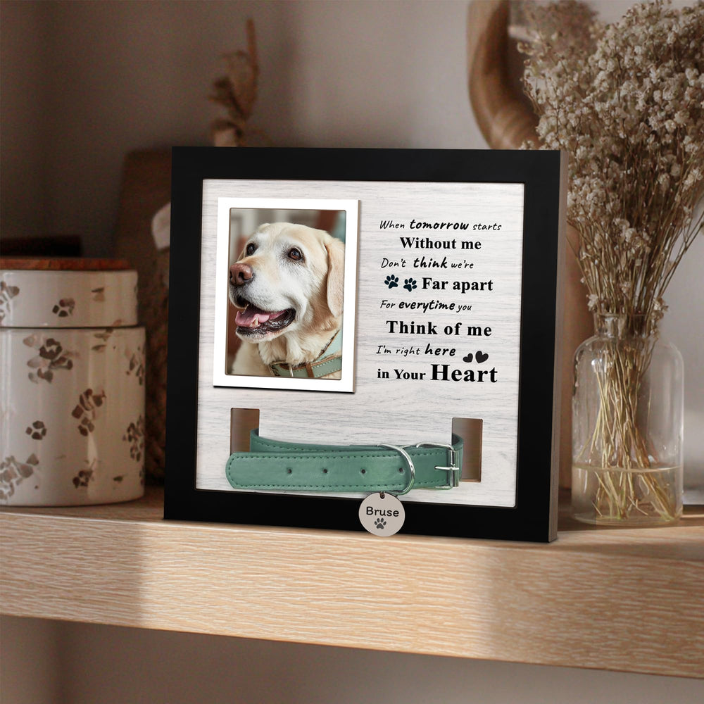 Skittypurr dog moms gift-ready frame for pet remembrance.