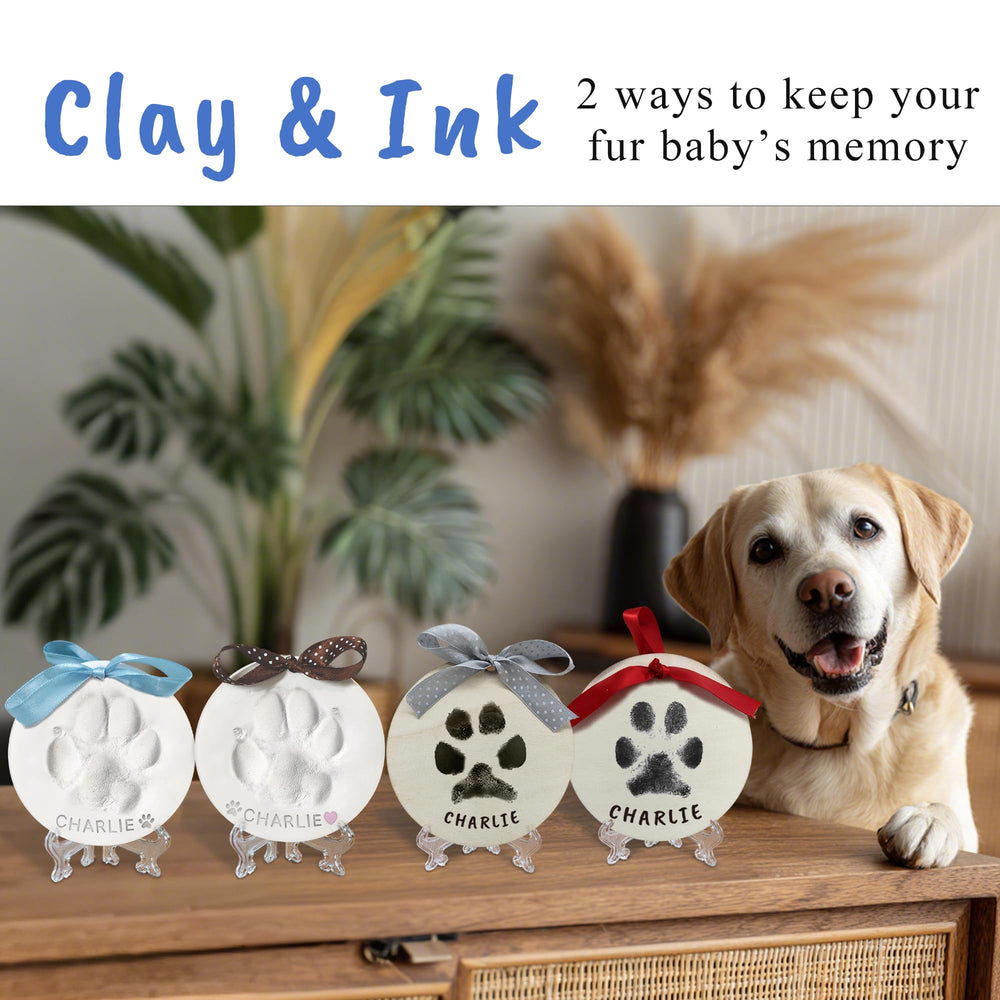 Skittypurr ink paw print pad demonstrates clean, inkless imprinting for pets