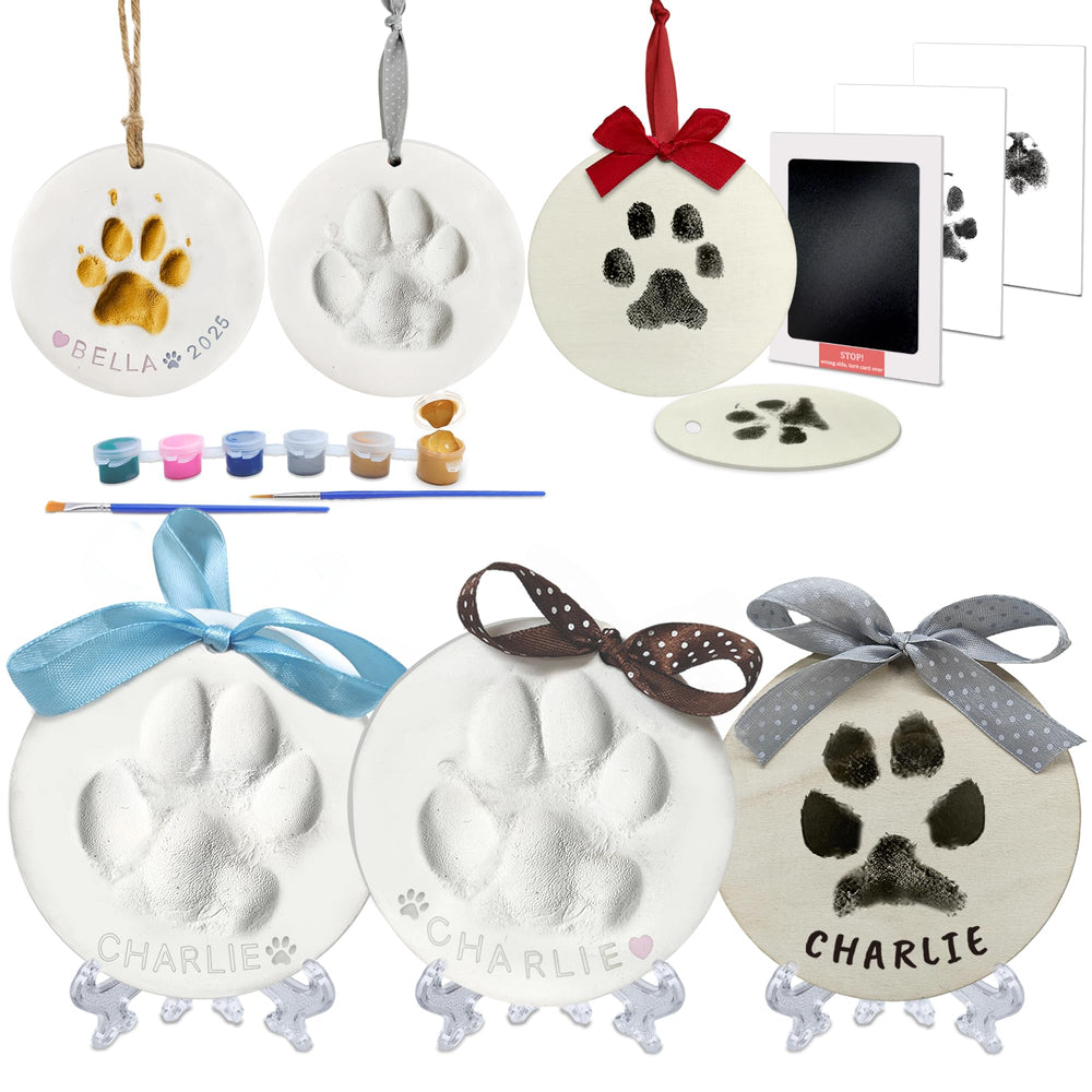 Skittypurr paw print kit clay imprint shows detailed paw pad for keepsake memories