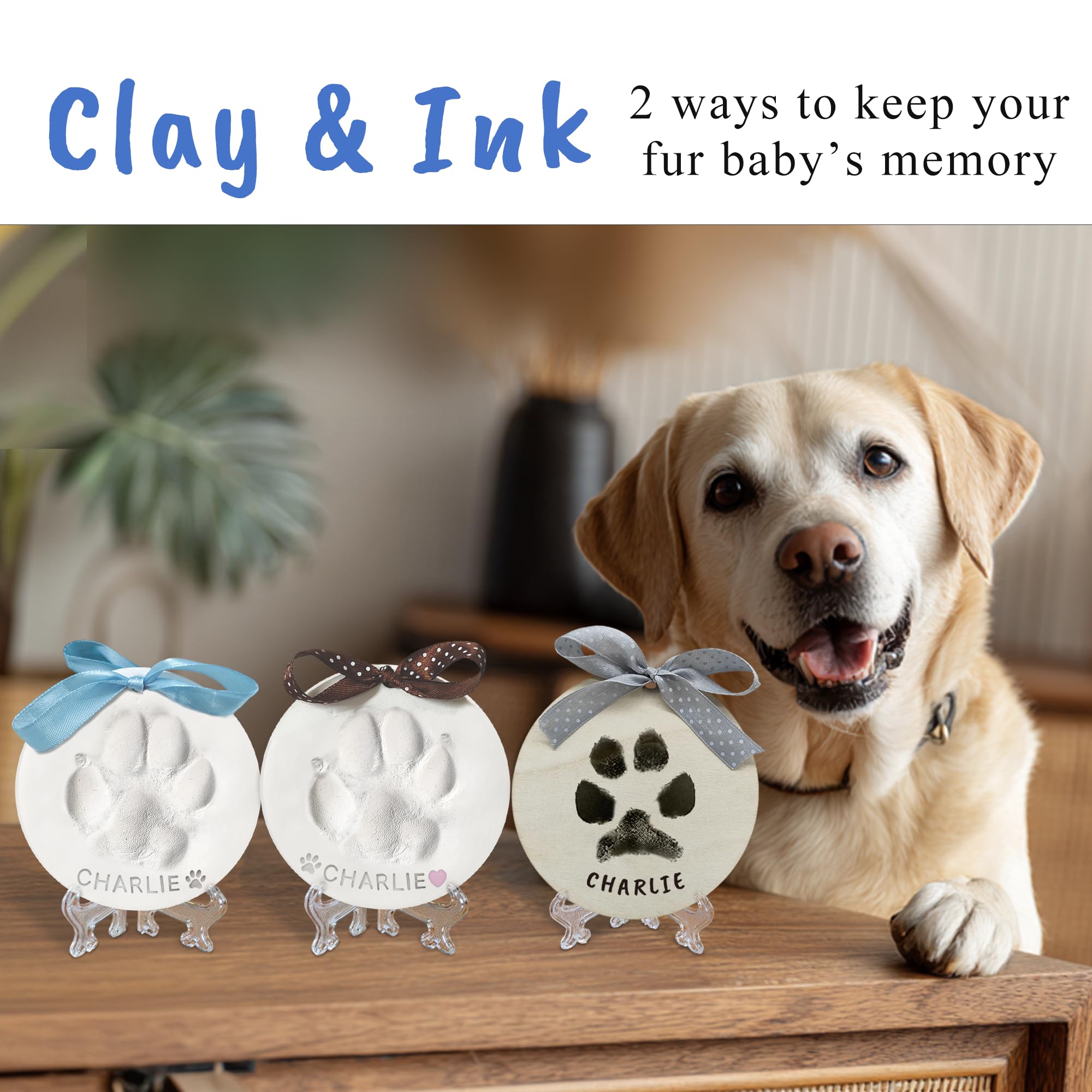 Skittypurr paw print kit ink imprint captures inkless paw prints for ornaments