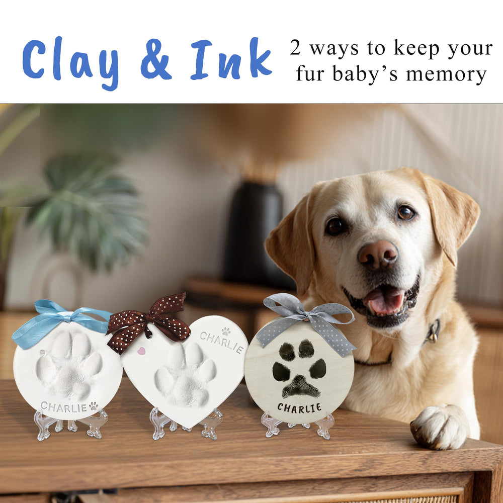 Skittypurr soft clay impression showing detailed paw ridges for keepsakes.