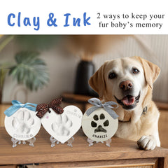 Skittypurr soft clay impression showing detailed paw ridges for keepsakes.