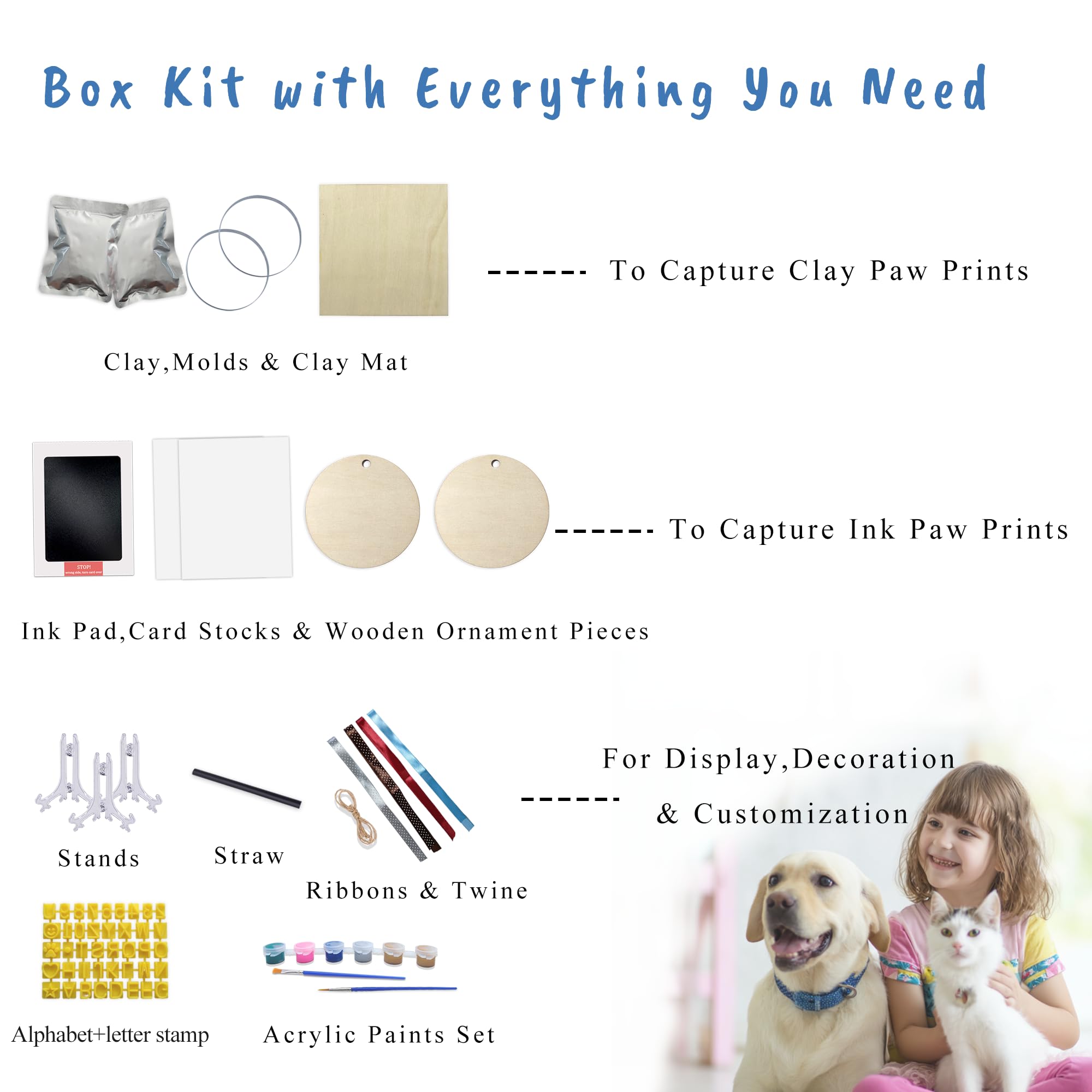 Skittypurr three tabletop stands display paw print keepsakes on any surface