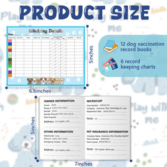 SKLENICE puppy health record books stack showing durable color printing