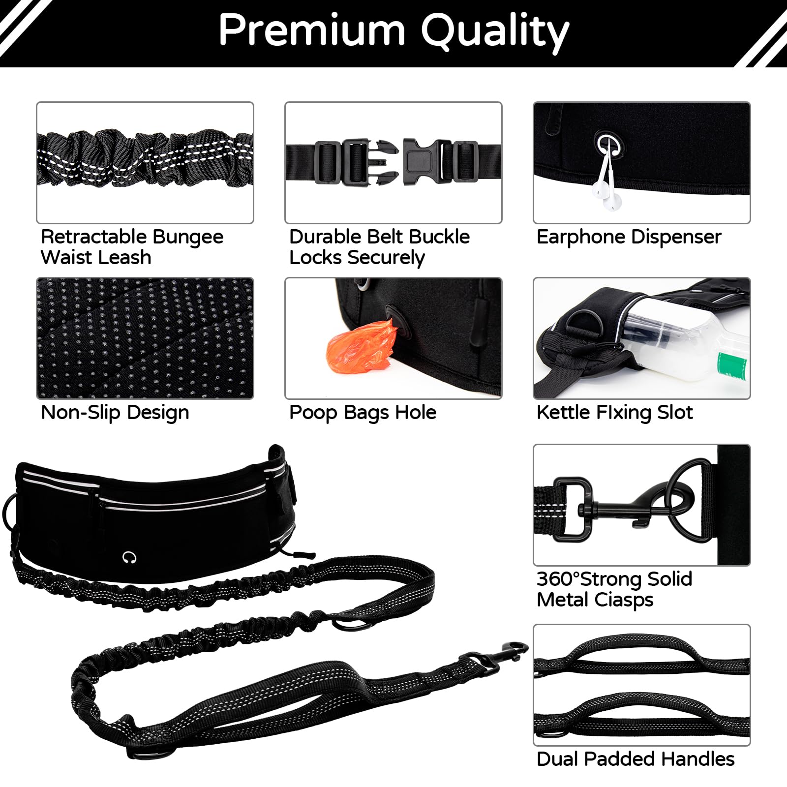 Skmeditec adjustable waist belt fits securely during walks