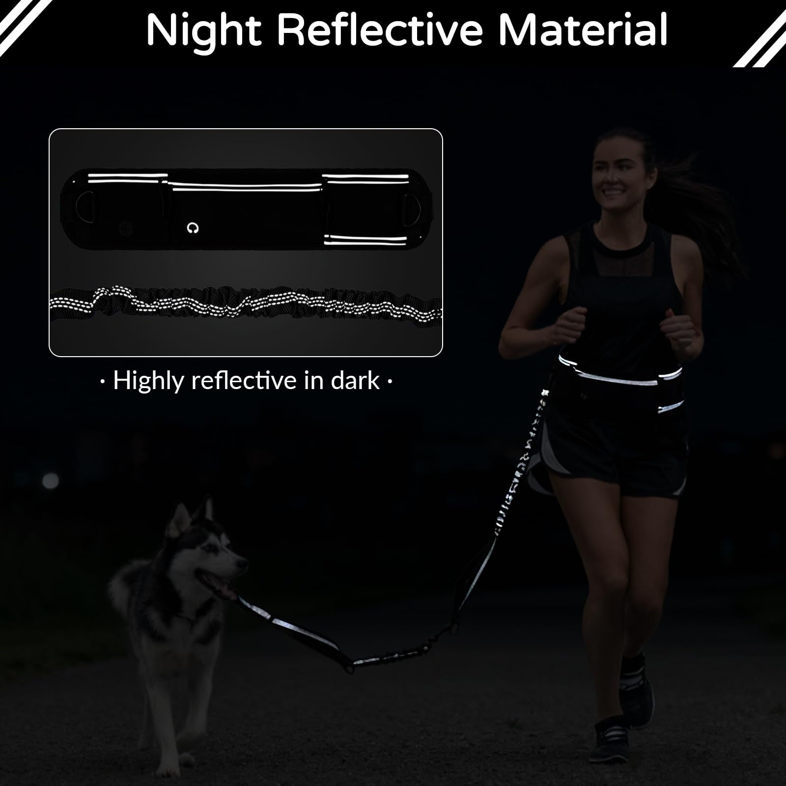 Skmeditec large-dog walking setup for powerful pullers