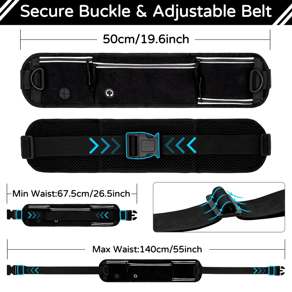 Skmeditec zipper waist pouch keeps phone and keys within reach