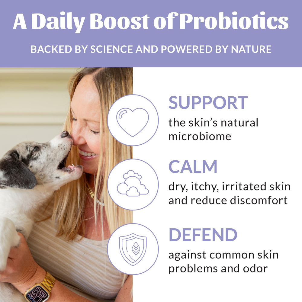 Alcohol-free bottle supports fragrance-free paw care for sensitive skin.