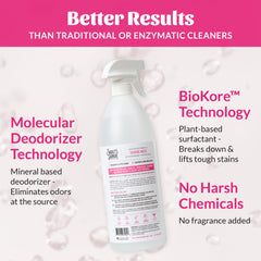 Skout's Honor Cat Severe Mess removes stains from upholstery and fabric.