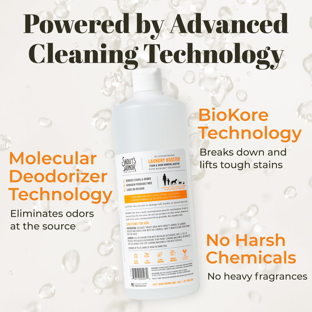 Skout's Honor eco-friendly and cruelty-free label shown on bottle for safe home cleaning