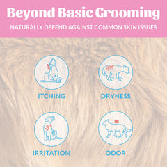 SKOUT'S HONOR label highlights avocado oil and omega-3s for coat care.