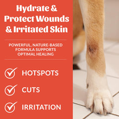 SKOUT'S HONOR Probiotic Hot Spot Hydrogel ingredients highlight aloe vera and probiotics