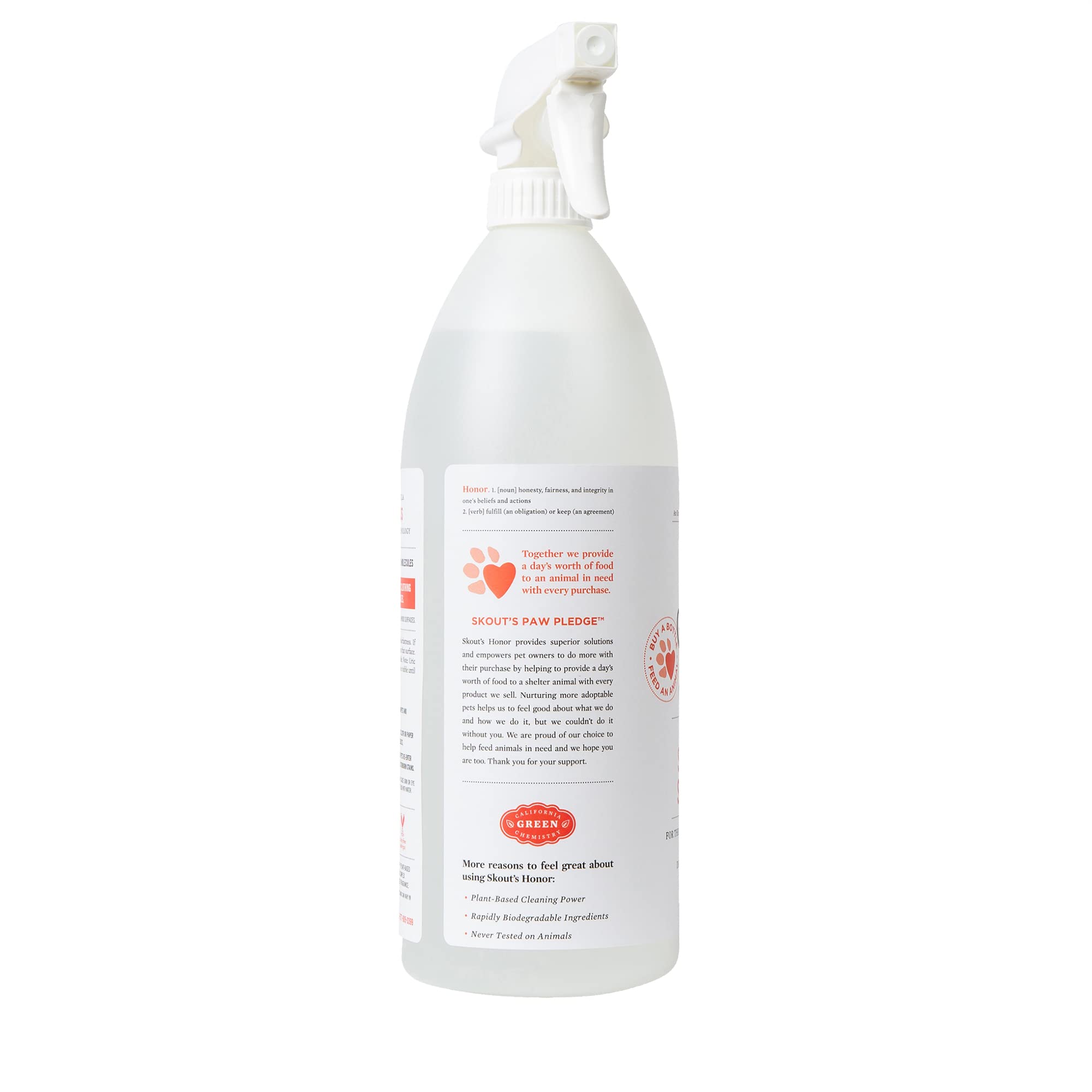 SKOUT'S HONOR Severe Mess foaming action demonstrates rapid odor removal on contact.