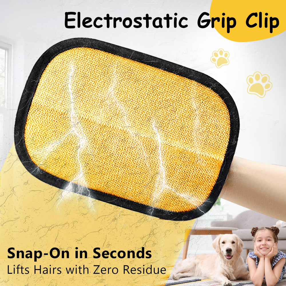 Skyfind glove tackles embedded hair on curtains and car seats for quick refresh