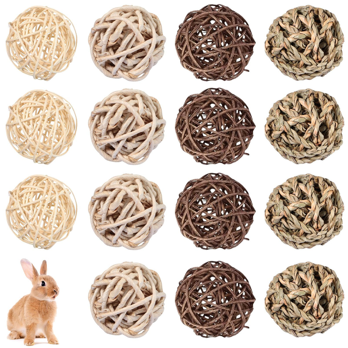 Skylety chew balls aquatic plant ball rolling play for rabbits