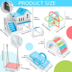 Skylety hamster rainbow bridge highlights climb-and-play in cages