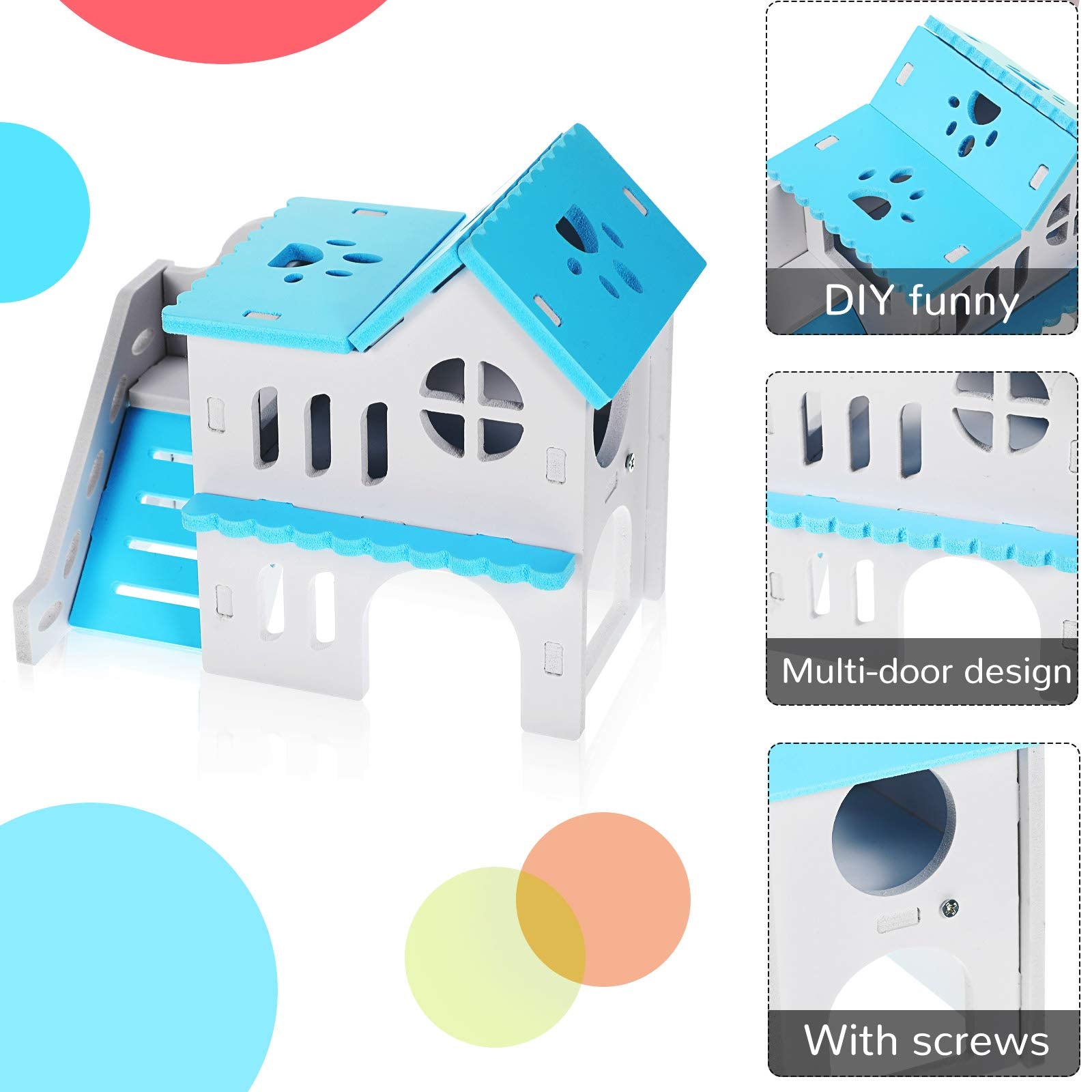 Skylety hamster seesaw close-up emphasizing stable interactive fun for small pets