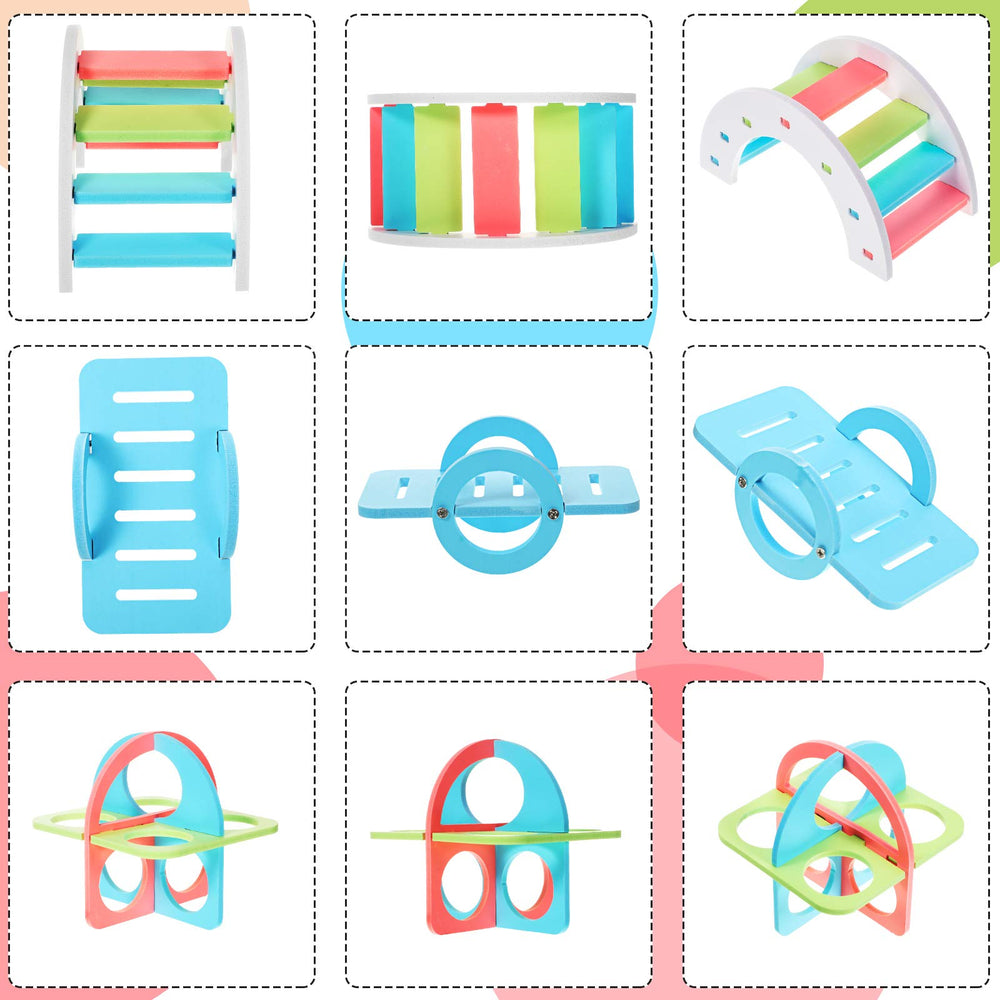 Skylety hamster swing demonstrating gentle motion and safe play inside the cage