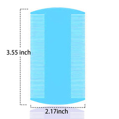 SKYPIA dual toothed flea comb white for sensitive skin pets