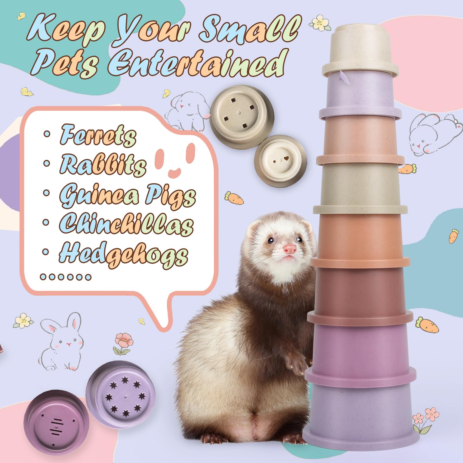 Skywhale stacking cups compact storage — lightweight and easy to store