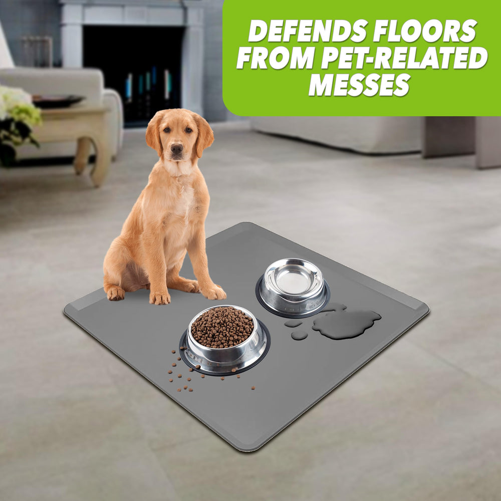 Skywin TidyFriend mat shown being dishwasher cleaned for easy hygiene.