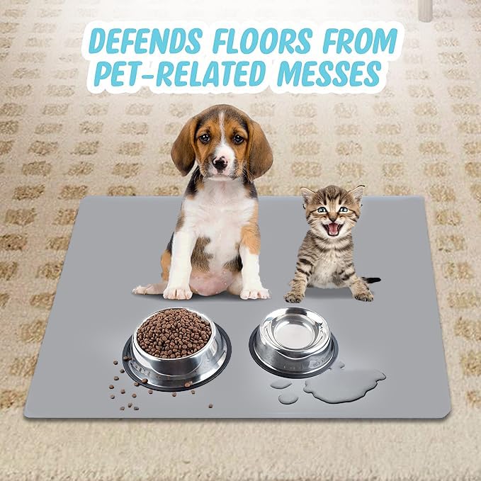 Skywin TidyFriend mat non-slip design features a textured surface to reduce sliding.