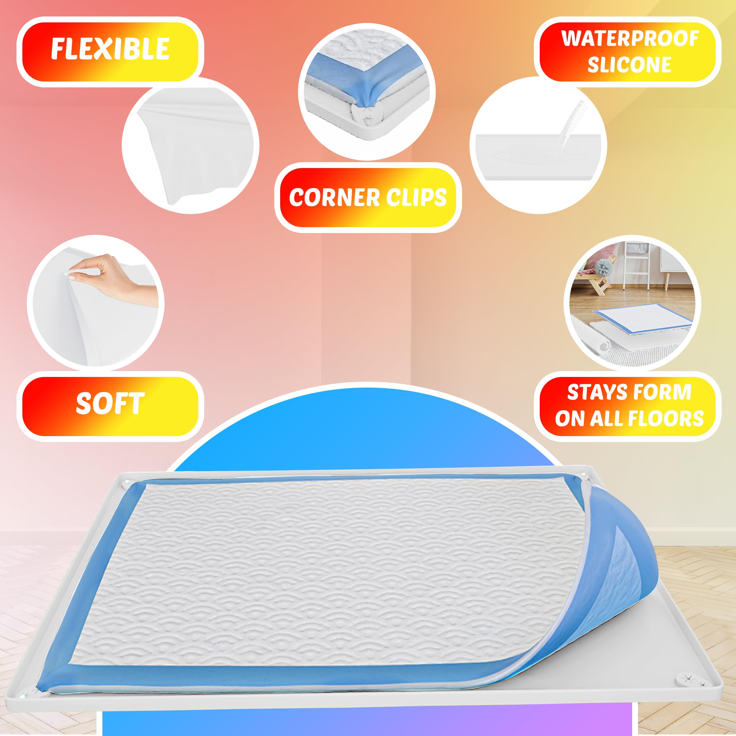 Skywin TidyFriend non-spill silicone surface easily contains messes.
