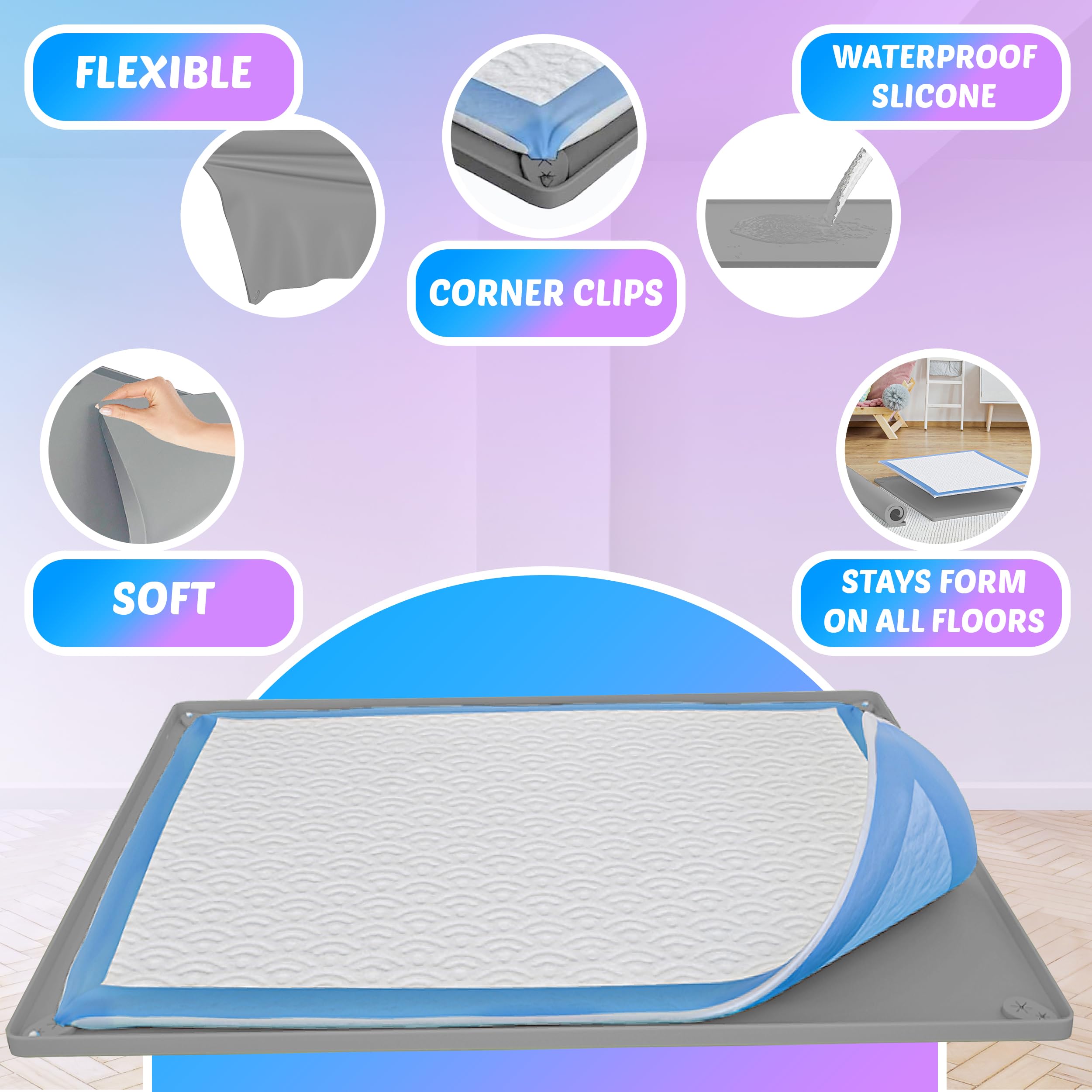 Skywin TidyFriend tray rolled up for travel and storage.