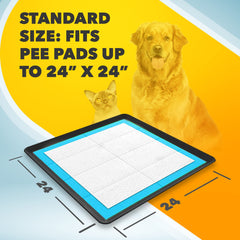Skywin TidyFriend raised edges guide leaks and protect surrounding areas.