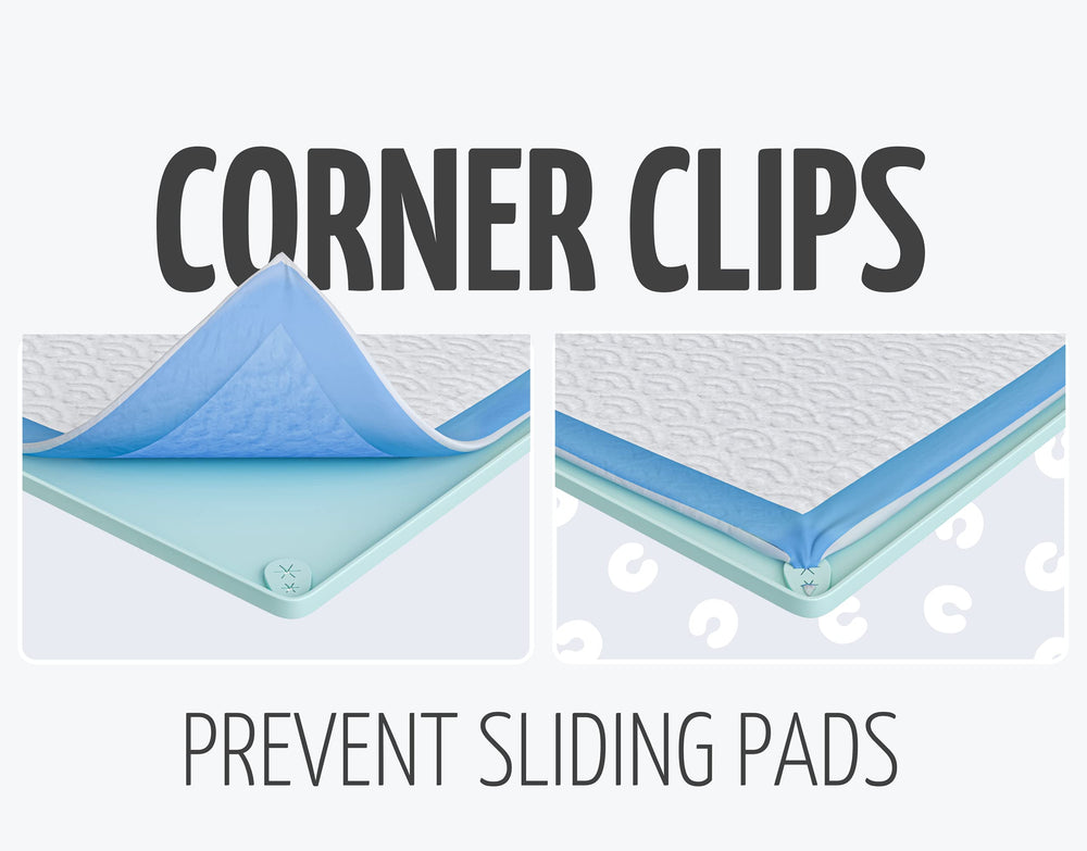 Skywin TidyFriend silicone non-spill design keeps pads neat and hygienic.