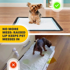 Skywin TidyFriend silicone surface wipes clean quickly after use.