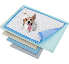 Skywin TidyFriend tray with raised edges helps contain spills on hard floors.